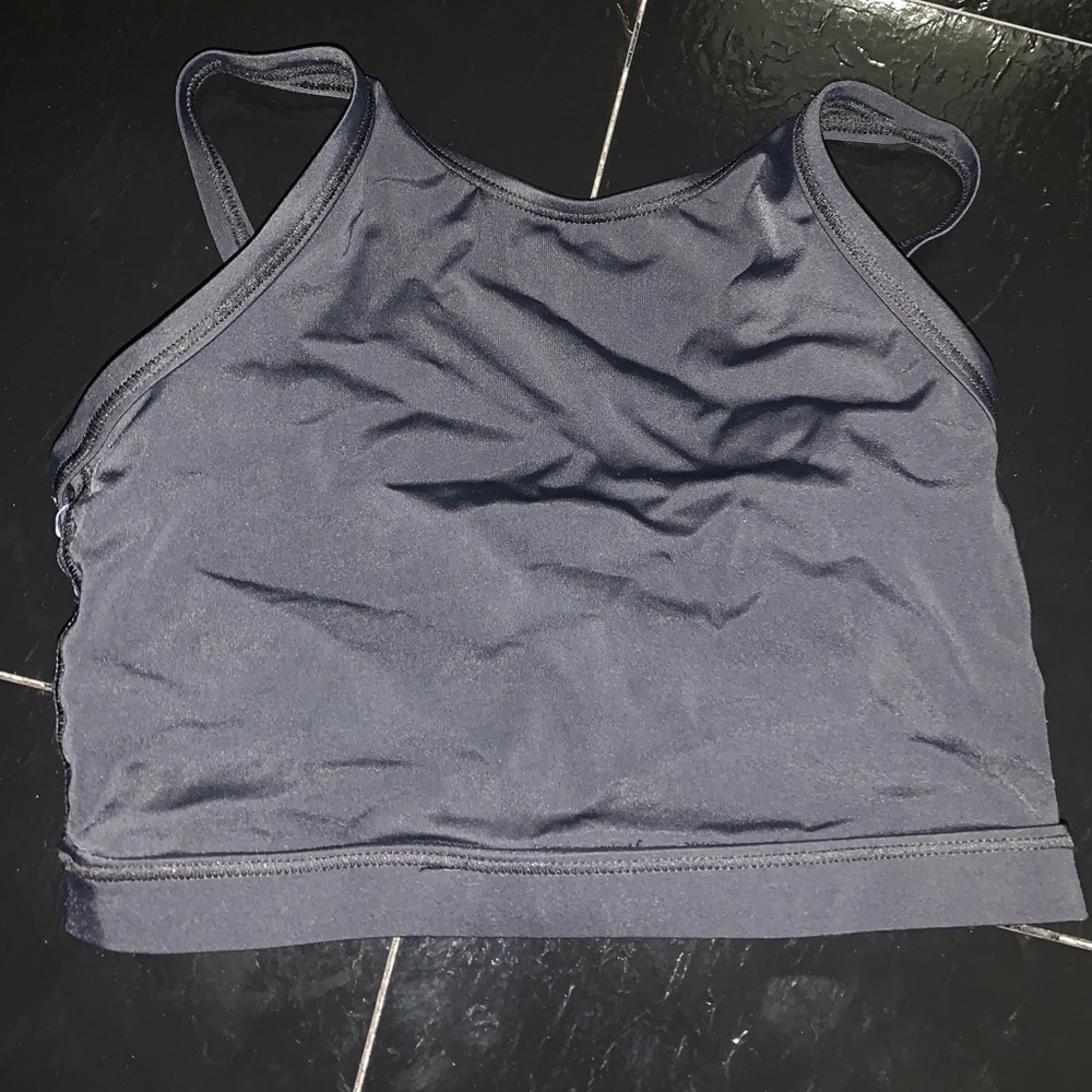 Capezio black cropped dance top